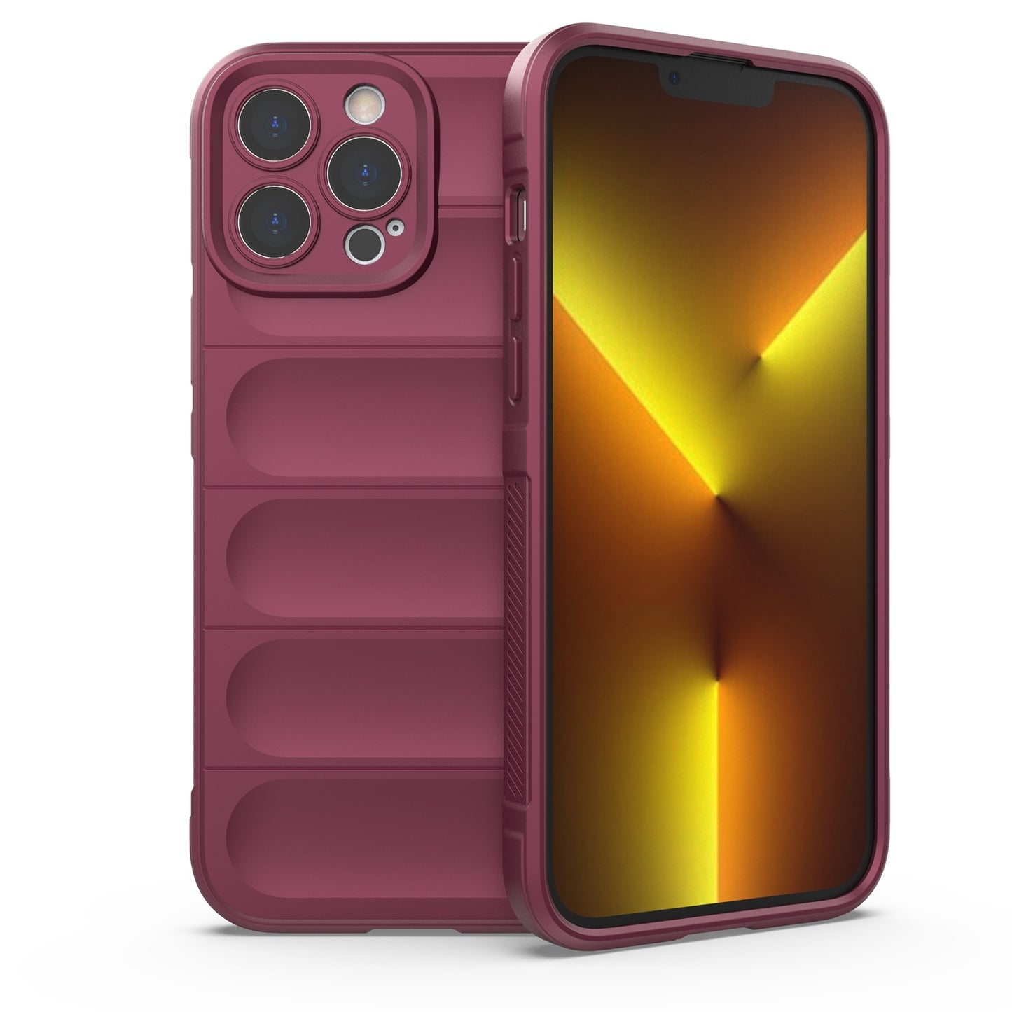 iPhone 13 Pro Max Magic Shield Phone Case – Durable TPU + Flannel, Stylish Protection, Brightly Coloured, Wear-Resistant-buycases.co.uk