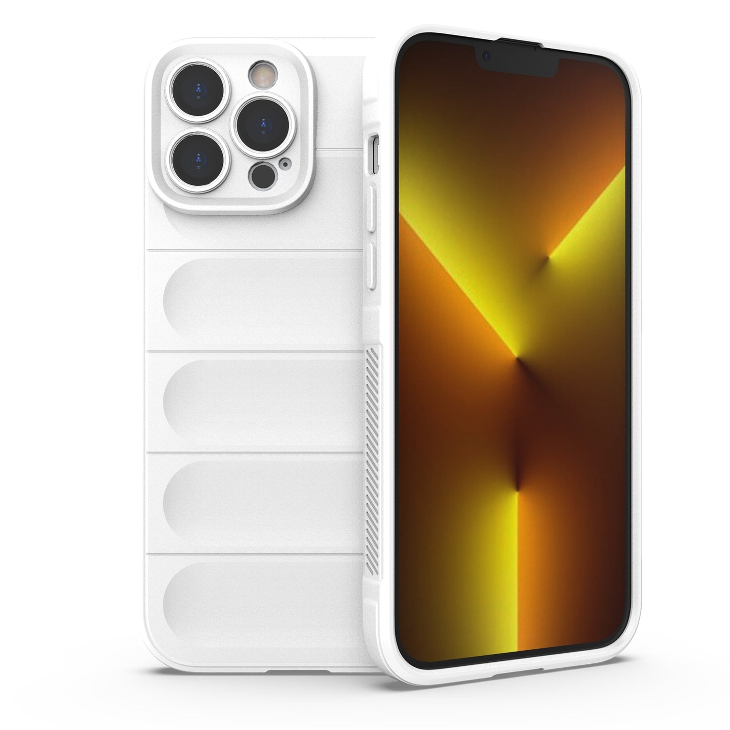 iPhone 13 Pro Max Magic Shield Phone Case – Durable TPU + Flannel, Stylish Protection, Brightly Coloured, Wear-Resistant-buycases.co.uk