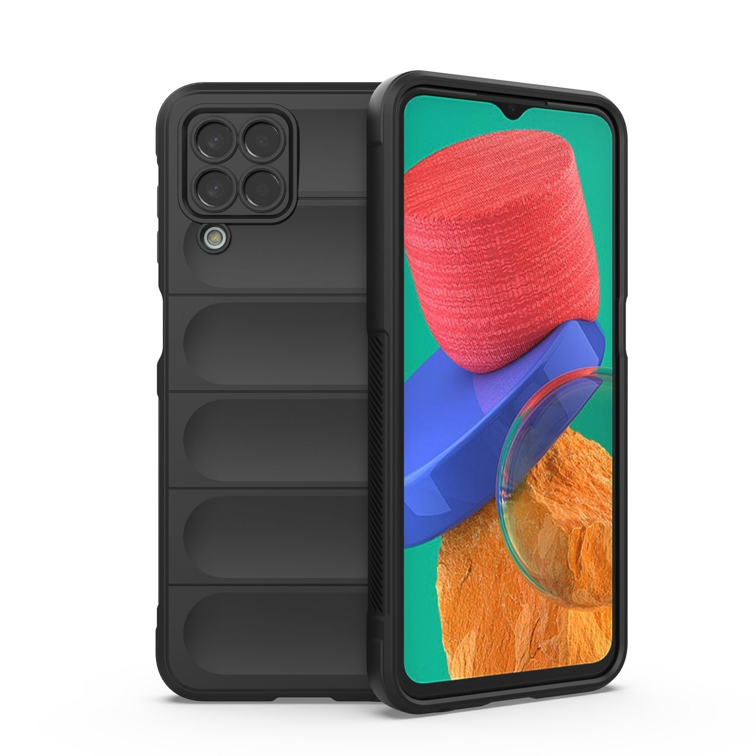 Samsung Galaxy M33 5G Magic Shield Phone Case – Durable TPU + Flannel, Stylish Protection, Brightly Coloured, Wear-Resistant-buycases.co.uk