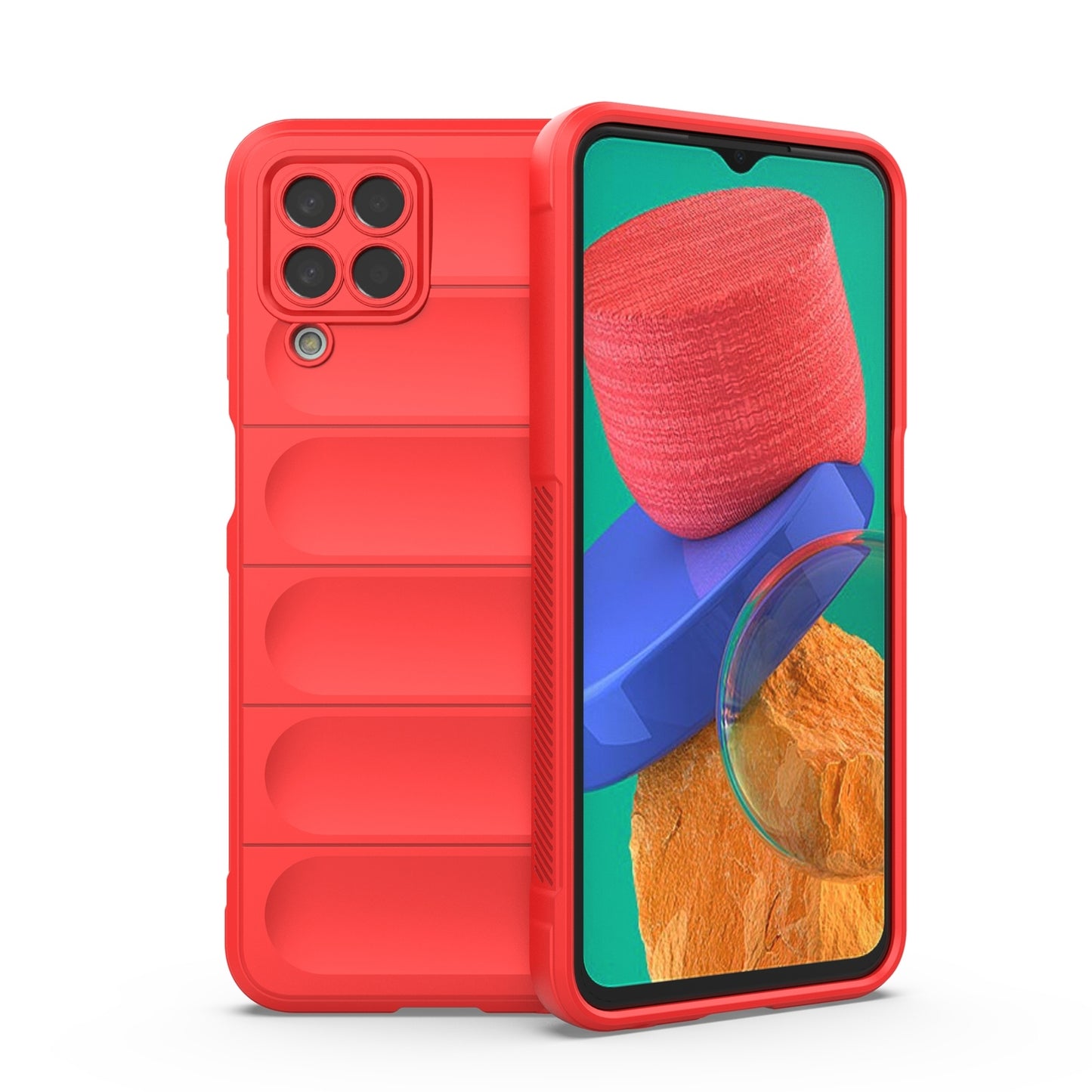 Samsung Galaxy M33 5G Magic Shield Phone Case – Durable TPU + Flannel, Stylish Protection, Brightly Coloured, Wear-Resistant-buycases.co.uk