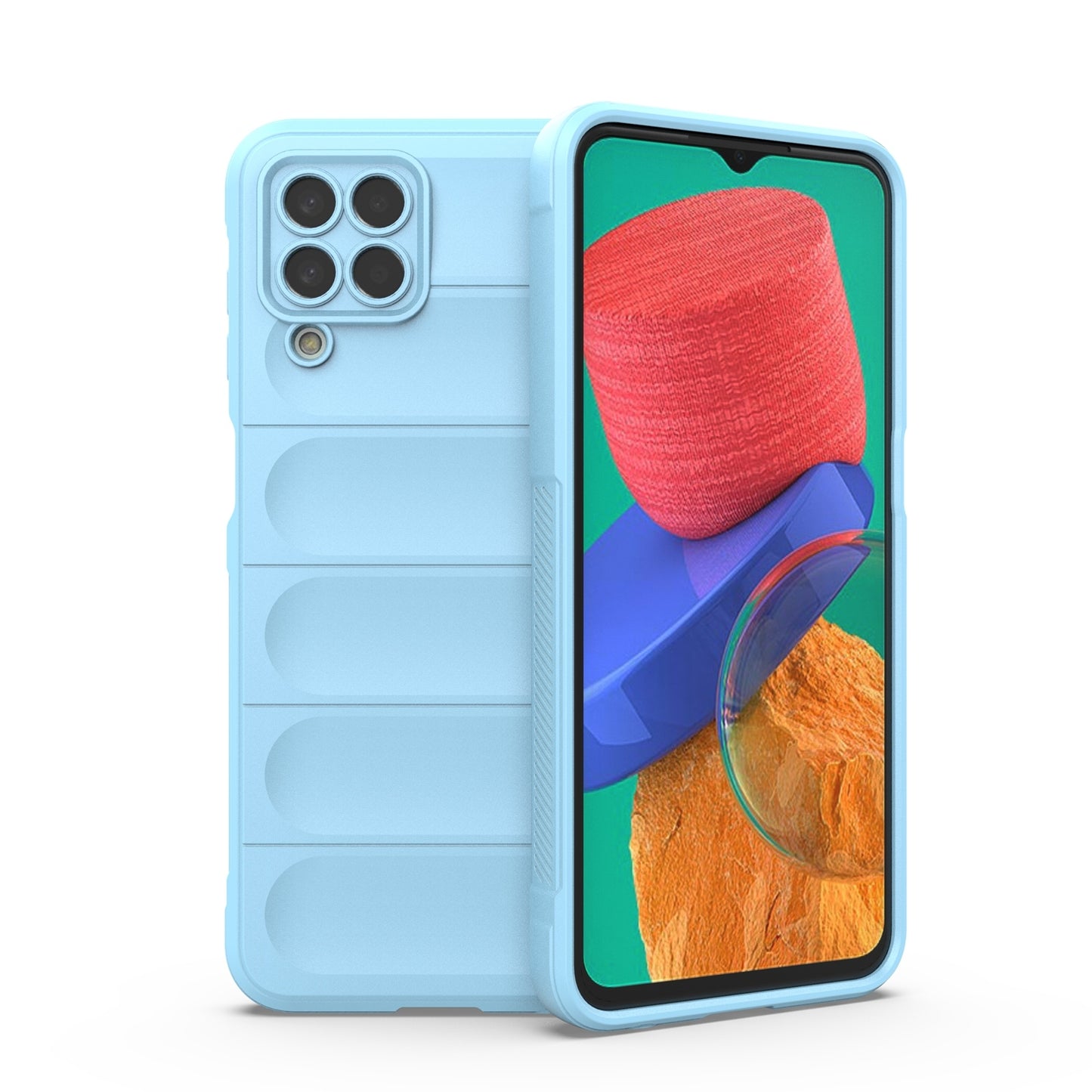 Samsung Galaxy M33 5G Magic Shield Phone Case – Durable TPU + Flannel, Stylish Protection, Brightly Coloured, Wear-Resistant-buycases.co.uk