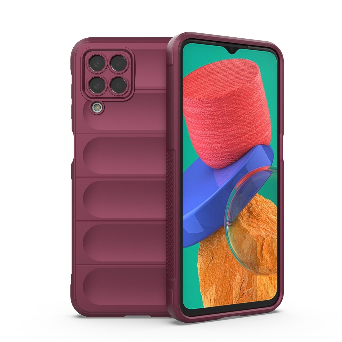 Samsung Galaxy M33 5G Magic Shield Phone Case – Durable TPU + Flannel, Stylish Protection, Brightly Coloured, Wear-Resistant-buycases.co.uk