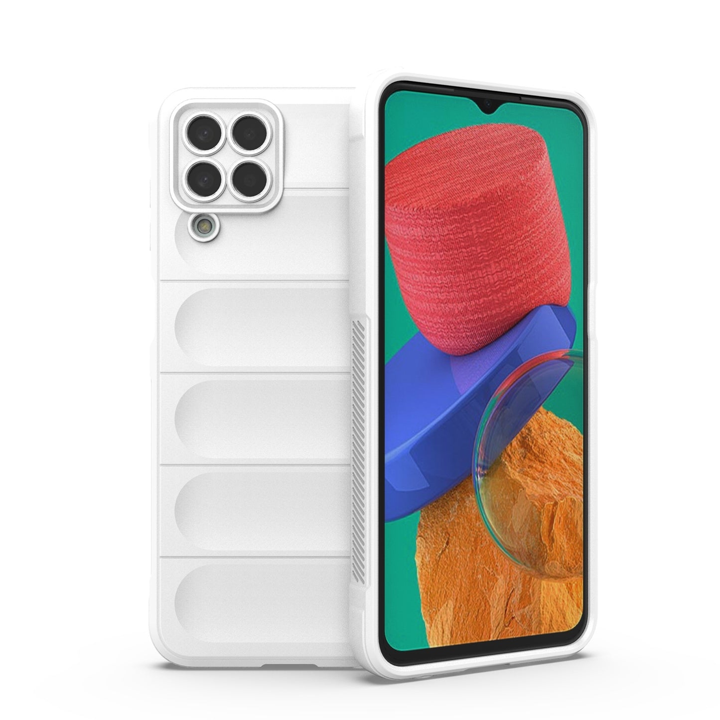 Samsung Galaxy M33 5G Magic Shield Phone Case – Durable TPU + Flannel, Stylish Protection, Brightly Coloured, Wear-Resistant-buycases.co.uk