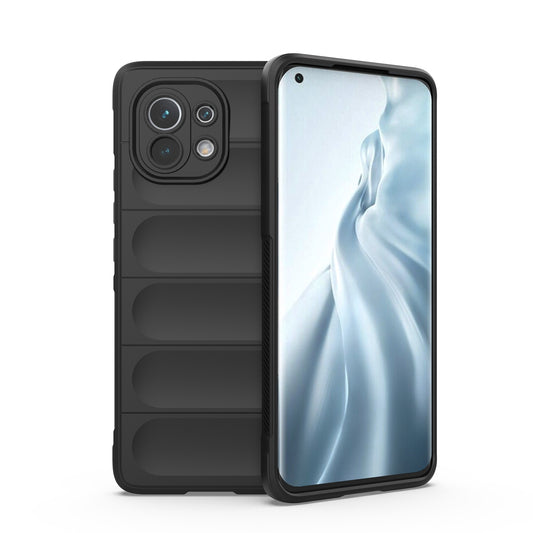 Xiaomi Mi 11 Magic Shield Phone Case – Durable TPU + Flannel, Stylish Protection, Brightly Coloured, Wear-Resistant-buycases.co.uk