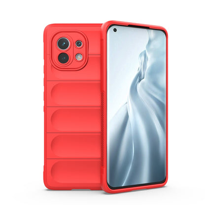 Xiaomi Mi 11 Magic Shield Phone Case – Durable TPU + Flannel, Stylish Protection, Brightly Coloured, Wear-Resistant-buycases.co.uk