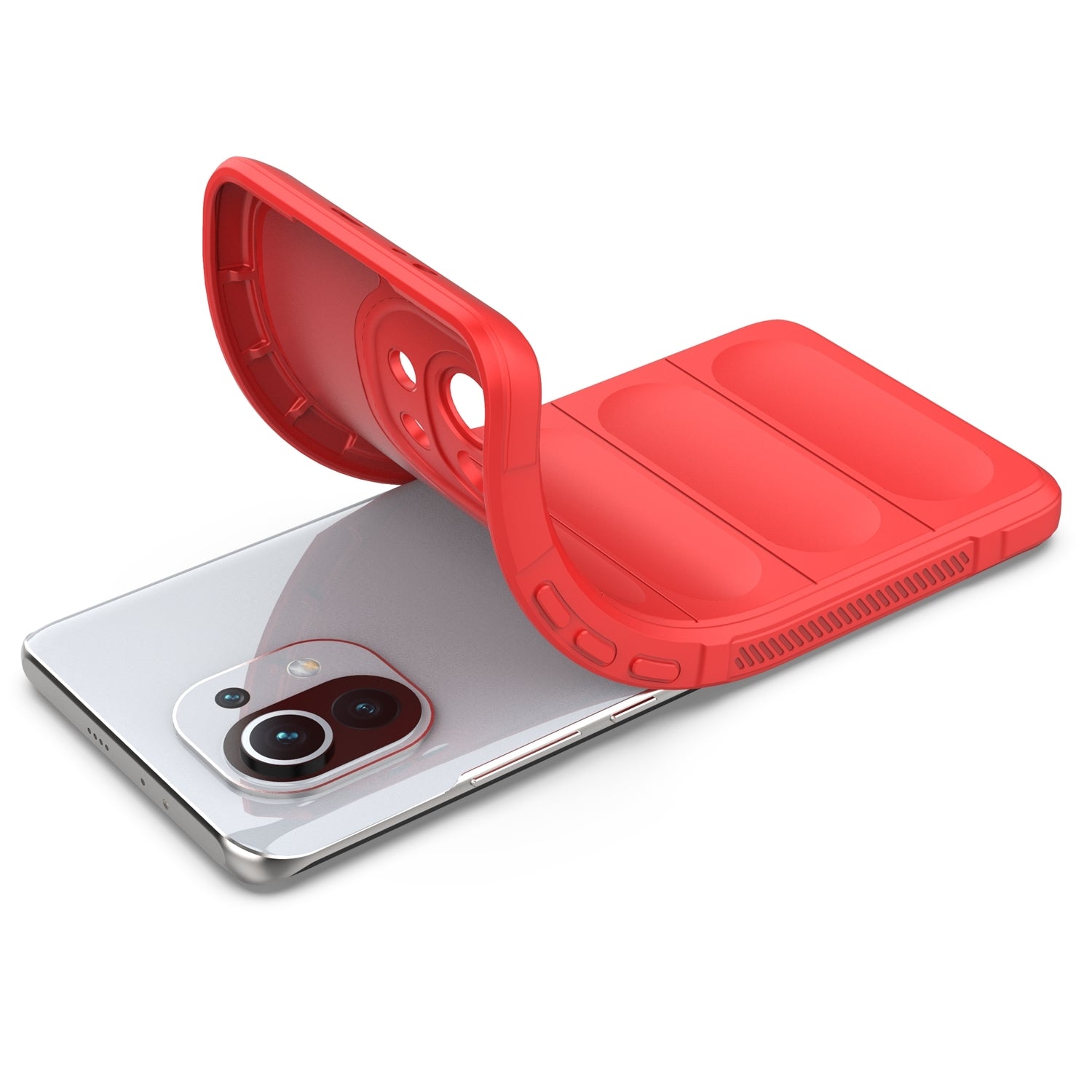 Xiaomi Mi 11 Magic Shield Phone Case – Durable TPU + Flannel, Stylish Protection, Brightly Coloured, Wear-Resistant-buycases.co.uk