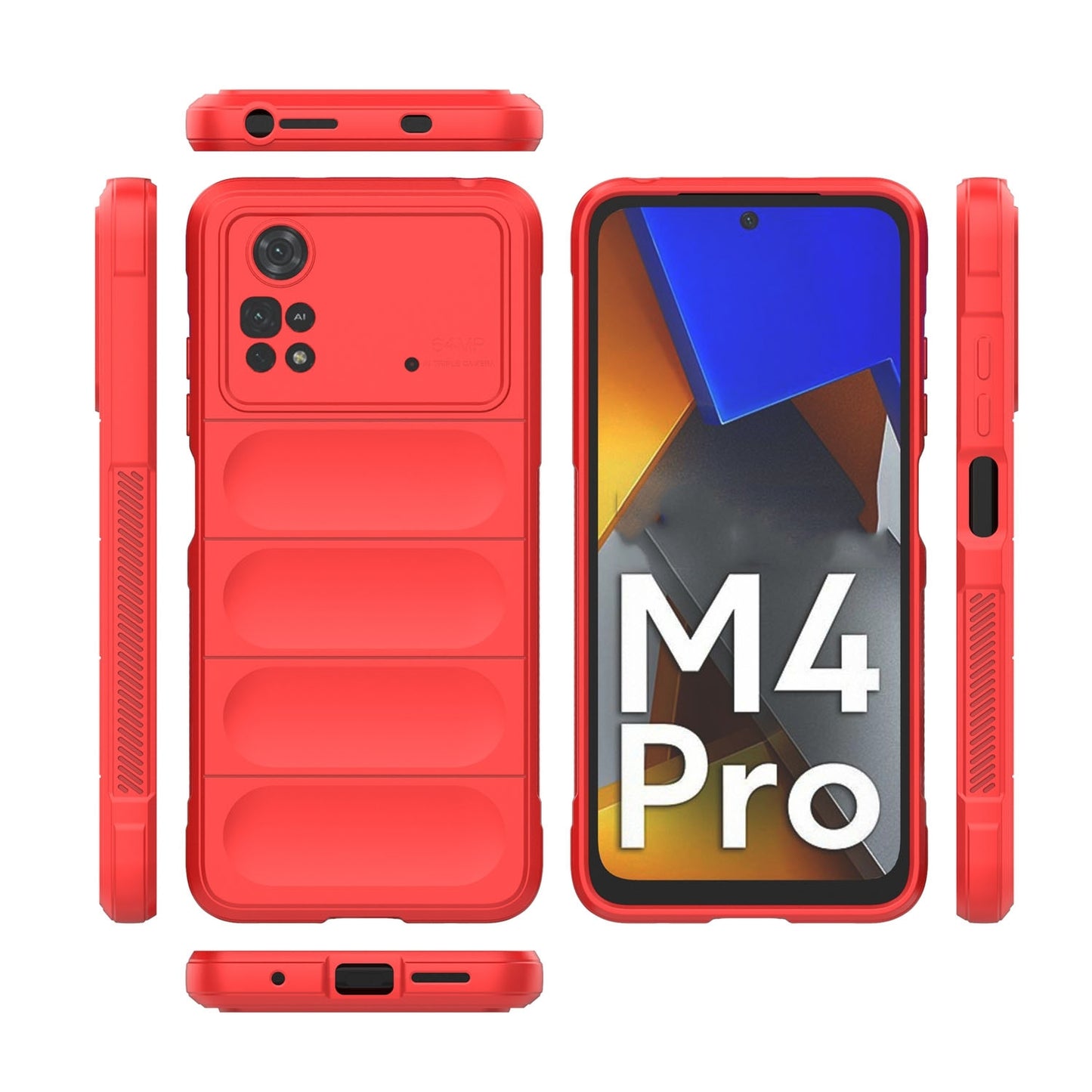 Xiaomi Poco M4 Pro 4G Magic Shield Phone Case – Durable TPU + Flannel, Stylish Protection, Brightly Coloured, Wear-Resistant-buycases.co.uk