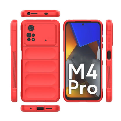Xiaomi Poco M4 Pro 4G Magic Shield Phone Case – Durable TPU + Flannel, Stylish Protection, Brightly Coloured, Wear-Resistant-buycases.co.uk
