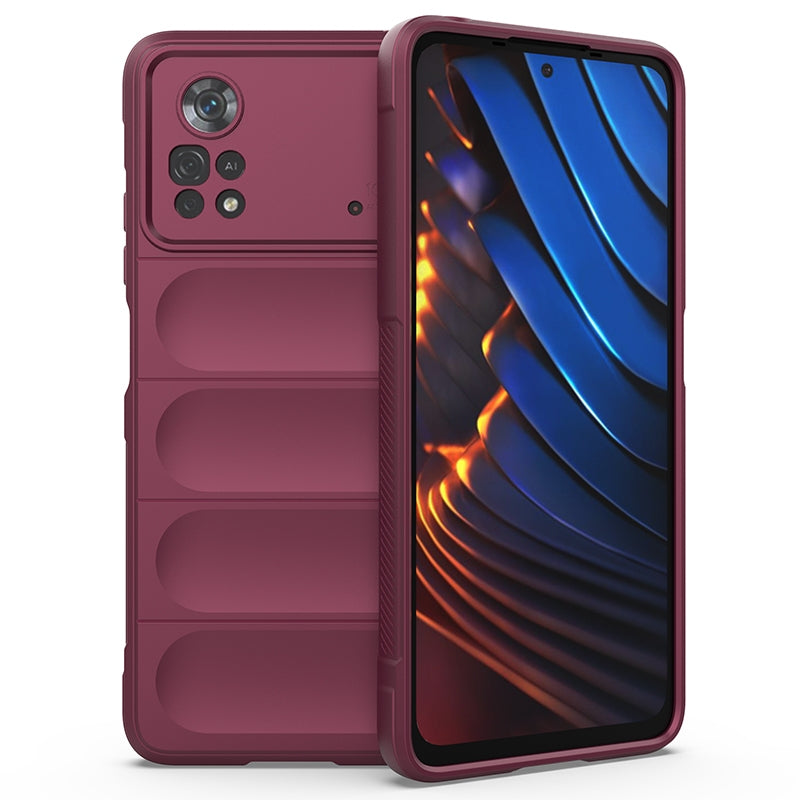 Xiaomi Poco X4 Pro 5G Magic Shield Phone Case - Durable TPU + Flannel, Stylish Protection, Brightly Coloured, Wear-Resistant-buycases.co.uk