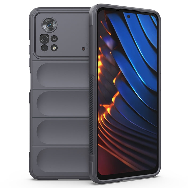 Xiaomi Poco X4 Pro 5G Magic Shield Phone Case - Durable TPU + Flannel, Stylish Protection, Brightly Coloured, Wear-Resistant-buycases.co.uk