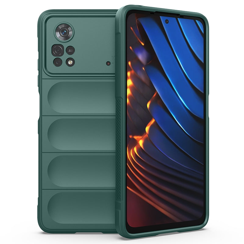 Xiaomi Poco X4 Pro 5G Magic Shield Phone Case - Durable TPU + Flannel, Stylish Protection, Brightly Coloured, Wear-Resistant-buycases.co.uk