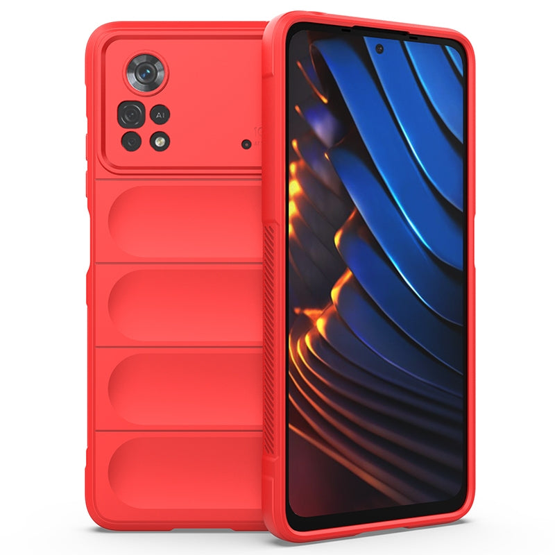 Xiaomi Poco X4 Pro 5G Magic Shield Phone Case - Durable TPU + Flannel, Stylish Protection, Brightly Coloured, Wear-Resistant-buycases.co.uk