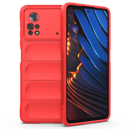 Xiaomi Poco X4 Pro 5G Magic Shield Phone Case - Durable TPU + Flannel, Stylish Protection, Brightly Coloured, Wear-Resistant-buycases.co.uk