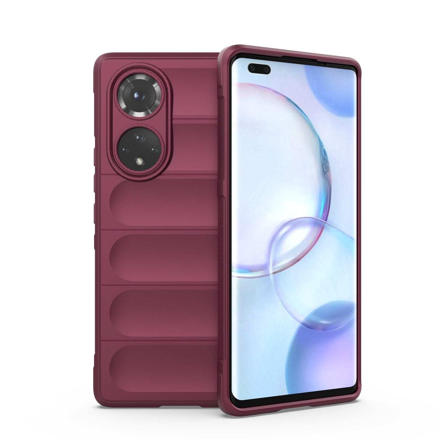 Honor 50 Pro Magic Shield Phone Case - Durable TPU + Flannel, Stylish Protection, Brightly Coloured, Wear-Resistant-buycases.co.uk