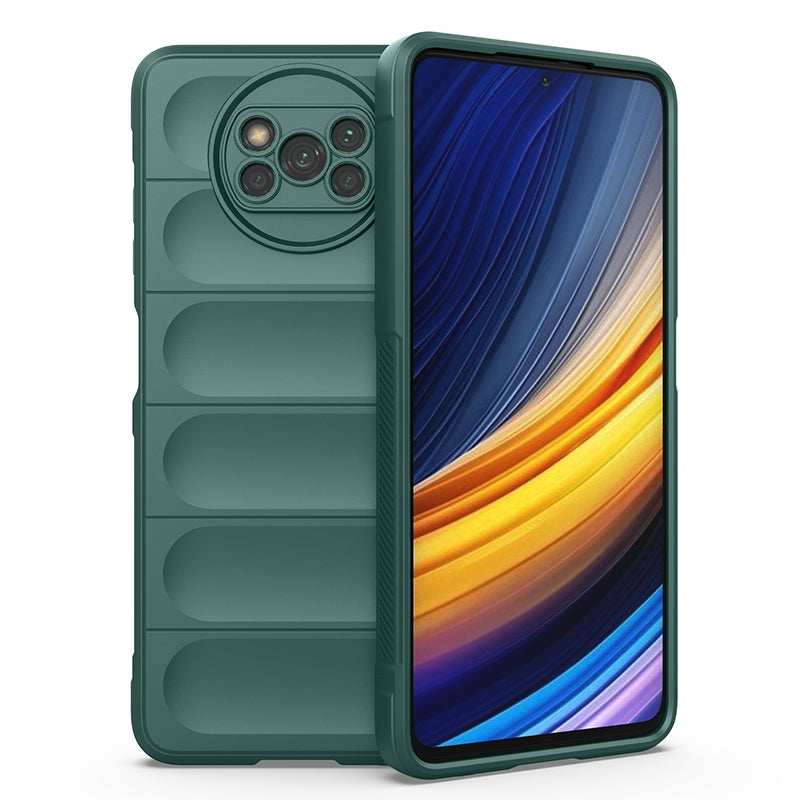 Xiaomi Poco X3 NFC Magic Shield Phone Case – Durable TPU + Flannel, Stylish Protection, Brightly Coloured, Wear-Resistant-buycases.co.uk