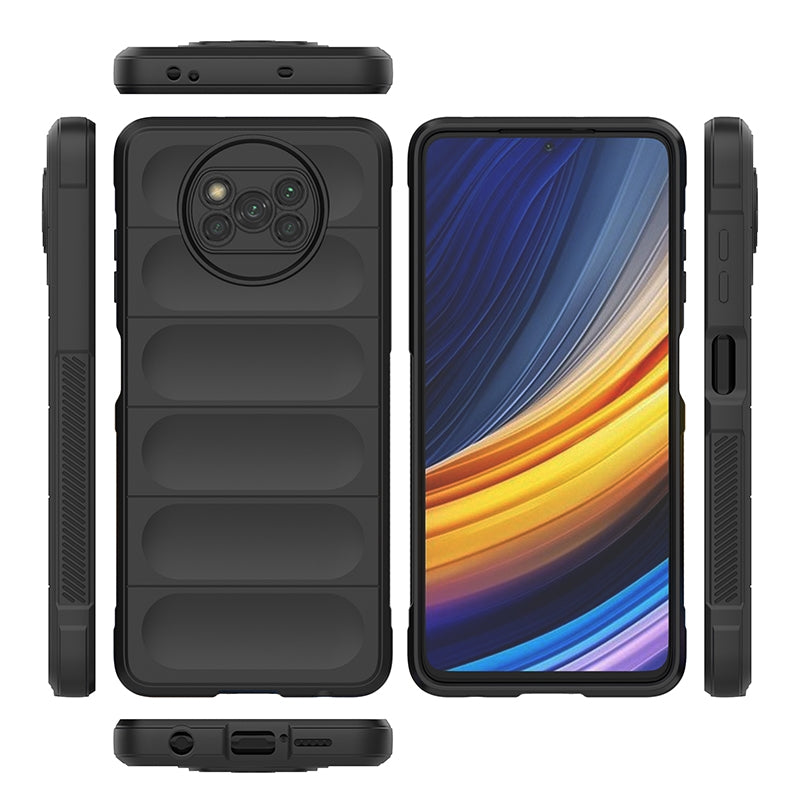Xiaomi Poco X3 NFC Magic Shield Phone Case – Durable TPU + Flannel, Stylish Protection, Brightly Coloured, Wear-Resistant-buycases.co.uk