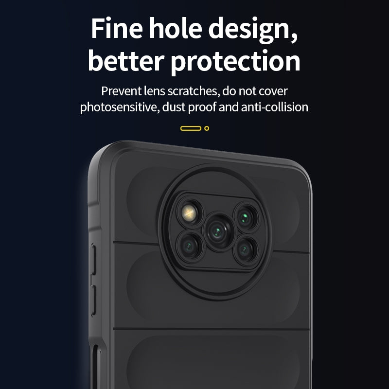 Xiaomi Poco X3 NFC Magic Shield Phone Case – Durable TPU + Flannel, Stylish Protection, Brightly Coloured, Wear-Resistant-buycases.co.uk