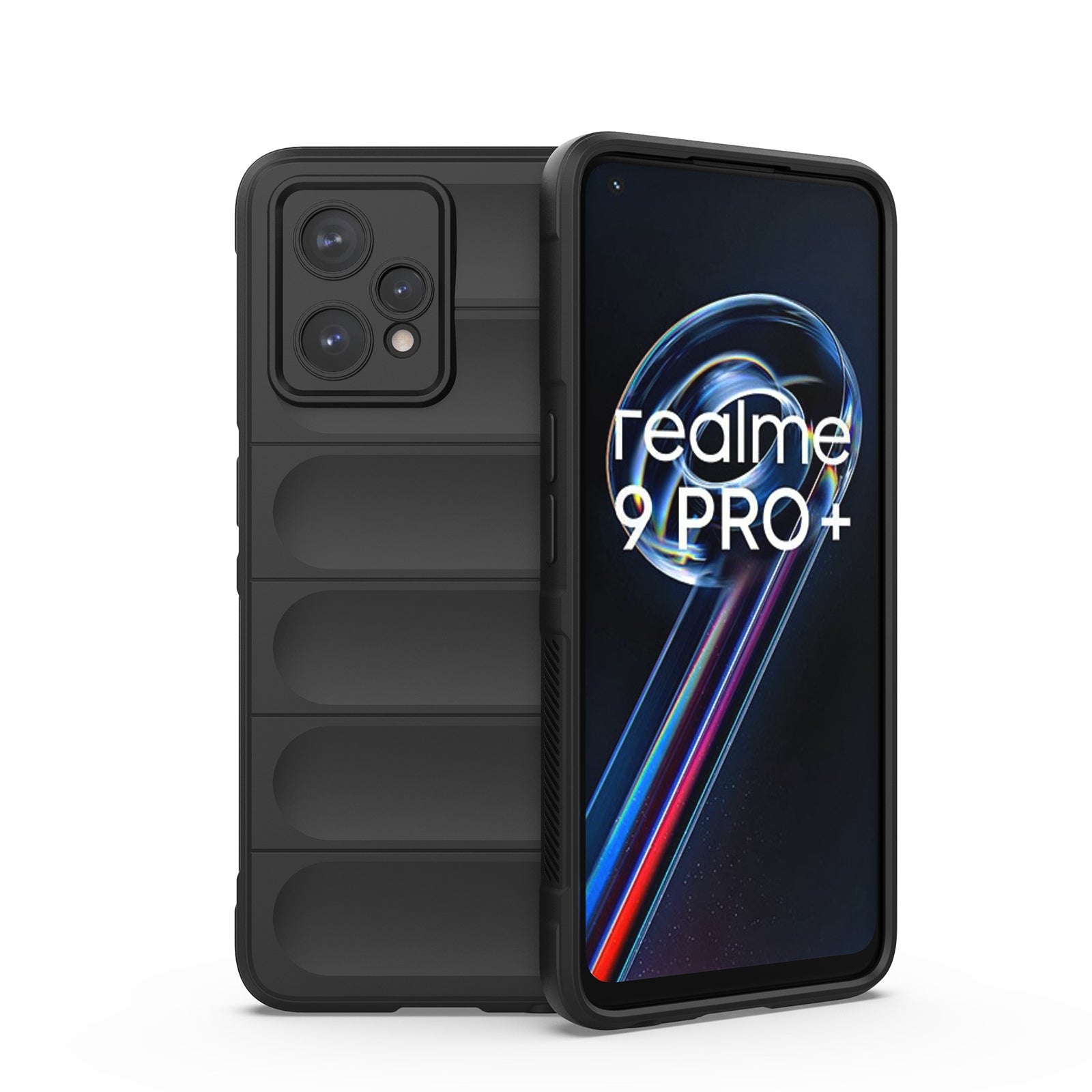 OPPO Realme 9 Pro+ Magic Shield Phone Case – Durable TPU + Flannel, Stylish Protection, Brightly Coloured, Wear-Resistant-buycases.co.uk
