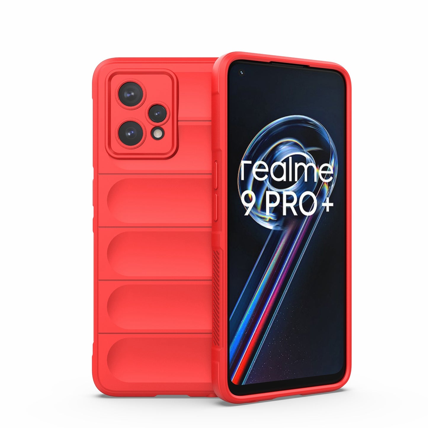 OPPO Realme 9 Pro+ Magic Shield Phone Case – Durable TPU + Flannel, Stylish Protection, Brightly Coloured, Wear-Resistant-buycases.co.uk