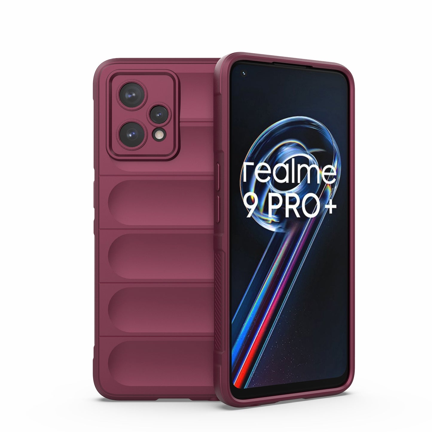OPPO Realme 9 Pro+ Magic Shield Phone Case – Durable TPU + Flannel, Stylish Protection, Brightly Coloured, Wear-Resistant-buycases.co.uk
