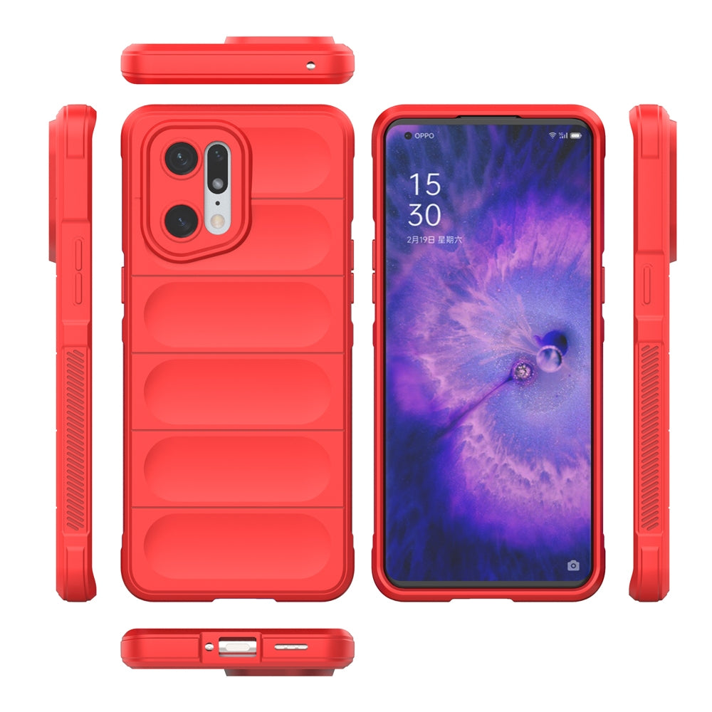 OPPO Find X5 Pro Magic Shield Phone Case – Durable TPU + Flannel, Stylish Protection, Brightly Coloured, Wear-Resistant-buycases.co.uk