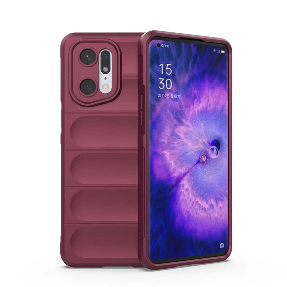 OPPO Find X5 Pro Magic Shield Phone Case – Durable TPU + Flannel, Stylish Protection, Brightly Coloured, Wear-Resistant-buycases.co.uk
