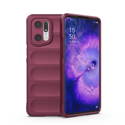 OPPO Find X5 Pro Magic Shield Phone Case – Durable TPU + Flannel, Stylish Protection, Brightly Coloured, Wear-Resistant-buycases.co.uk