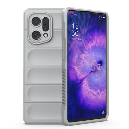 OPPO Find X5 Magic Shield Phone Case – Durable TPU + Flannel, Stylish Protection, Brightly Coloured, Wear-Resistant-buycases.co.uk