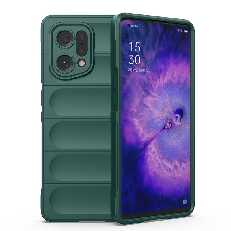 OPPO Find X5 Magic Shield Phone Case – Durable TPU + Flannel, Stylish Protection, Brightly Coloured, Wear-Resistant-buycases.co.uk