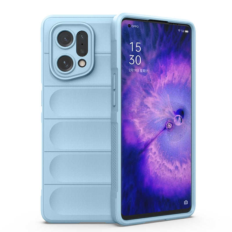 OPPO Find X5 Magic Shield Phone Case – Durable TPU + Flannel, Stylish Protection, Brightly Coloured, Wear-Resistant-buycases.co.uk