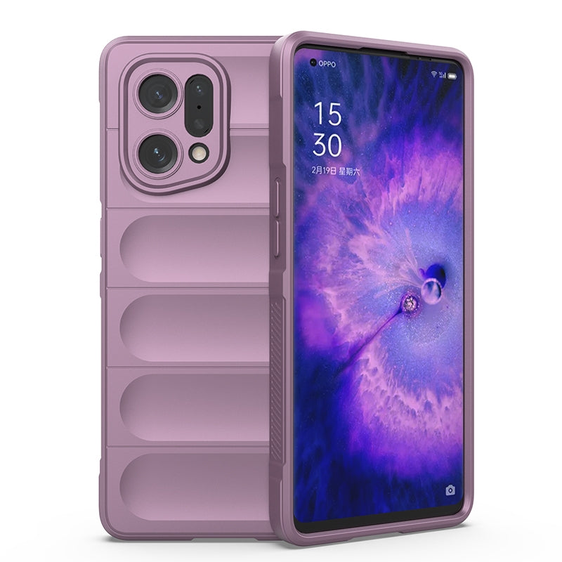 OPPO Find X5 Magic Shield Phone Case – Durable TPU + Flannel, Stylish Protection, Brightly Coloured, Wear-Resistant-buycases.co.uk
