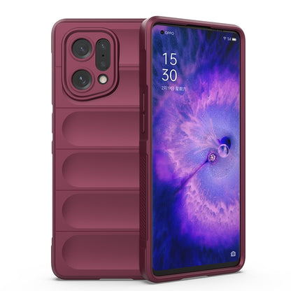 OPPO Find X5 Magic Shield Phone Case – Durable TPU + Flannel, Stylish Protection, Brightly Coloured, Wear-Resistant-buycases.co.uk