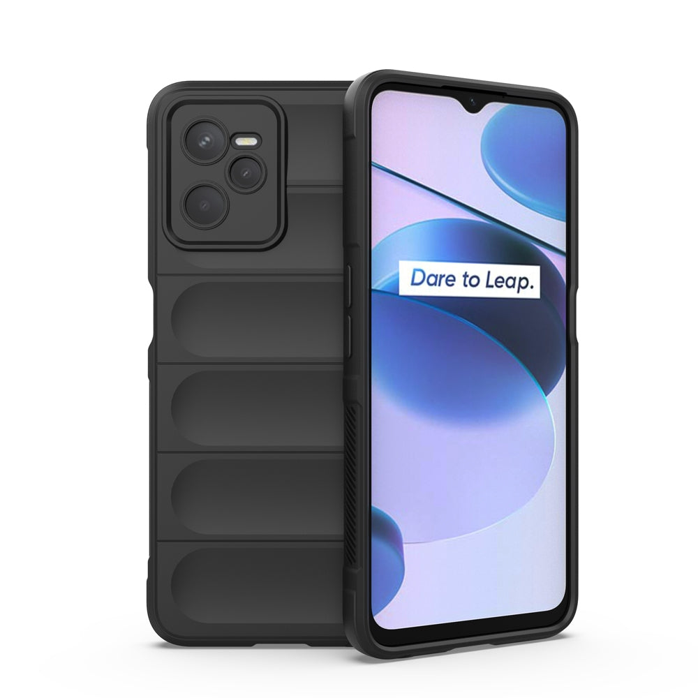 OPPO Realme C35 Magic Shield Phone Case – Durable TPU + Flannel, Stylish Protection, Brightly Coloured, Wear-Resistant-buycases.co.uk