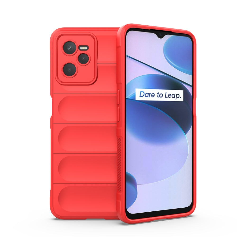OPPO Realme C35 Magic Shield Phone Case – Durable TPU + Flannel, Stylish Protection, Brightly Coloured, Wear-Resistant-buycases.co.uk