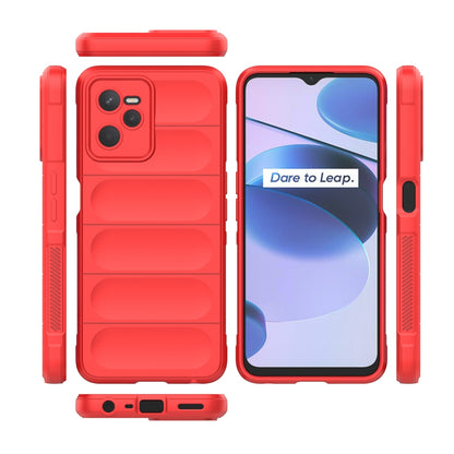 OPPO Realme C35 Magic Shield Phone Case – Durable TPU + Flannel, Stylish Protection, Brightly Coloured, Wear-Resistant-buycases.co.uk