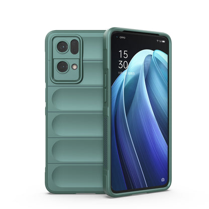 OPPO Reno7 Pro 5G Magic Shield Phone Case – Durable TPU + Flannel, Stylish Protection, Brightly Coloured, Wear-Resistant-buycases.co.uk