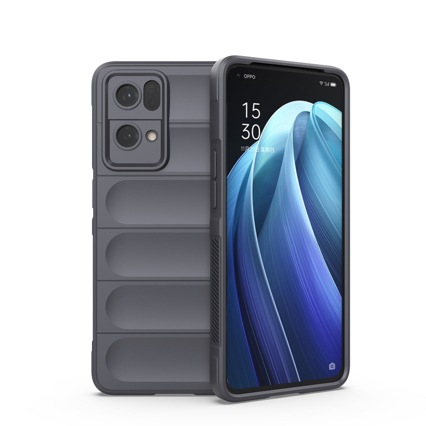 OPPO Reno7 Pro 5G Magic Shield Phone Case – Durable TPU + Flannel, Stylish Protection, Brightly Coloured, Wear-Resistant-buycases.co.uk