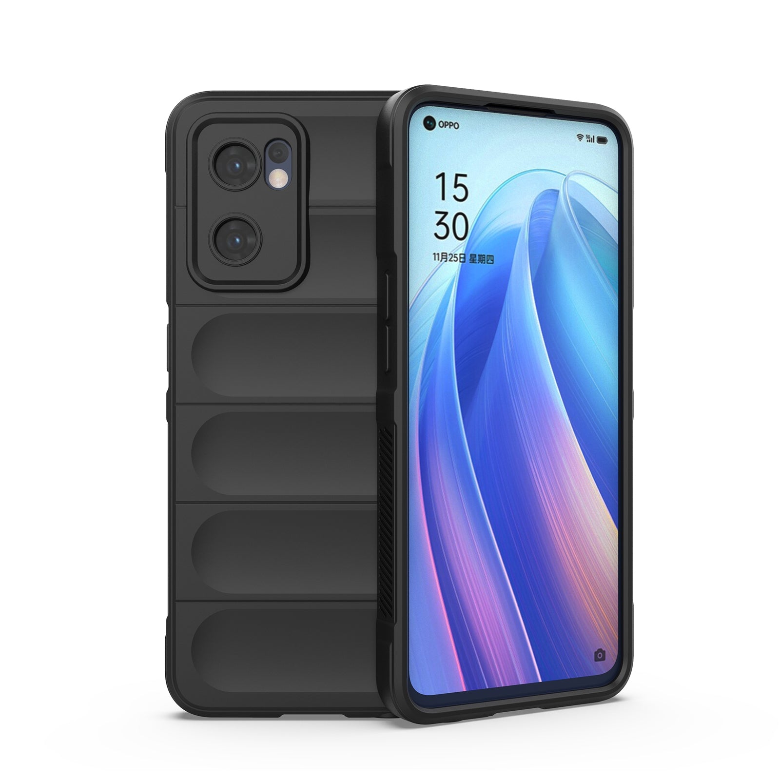 OPPO Find X5 Lite Magic Shield Phone Case – Durable TPU + Flannel, Stylish Protection, Brightly Coloured, Wear-Resistant-buycases.co.uk