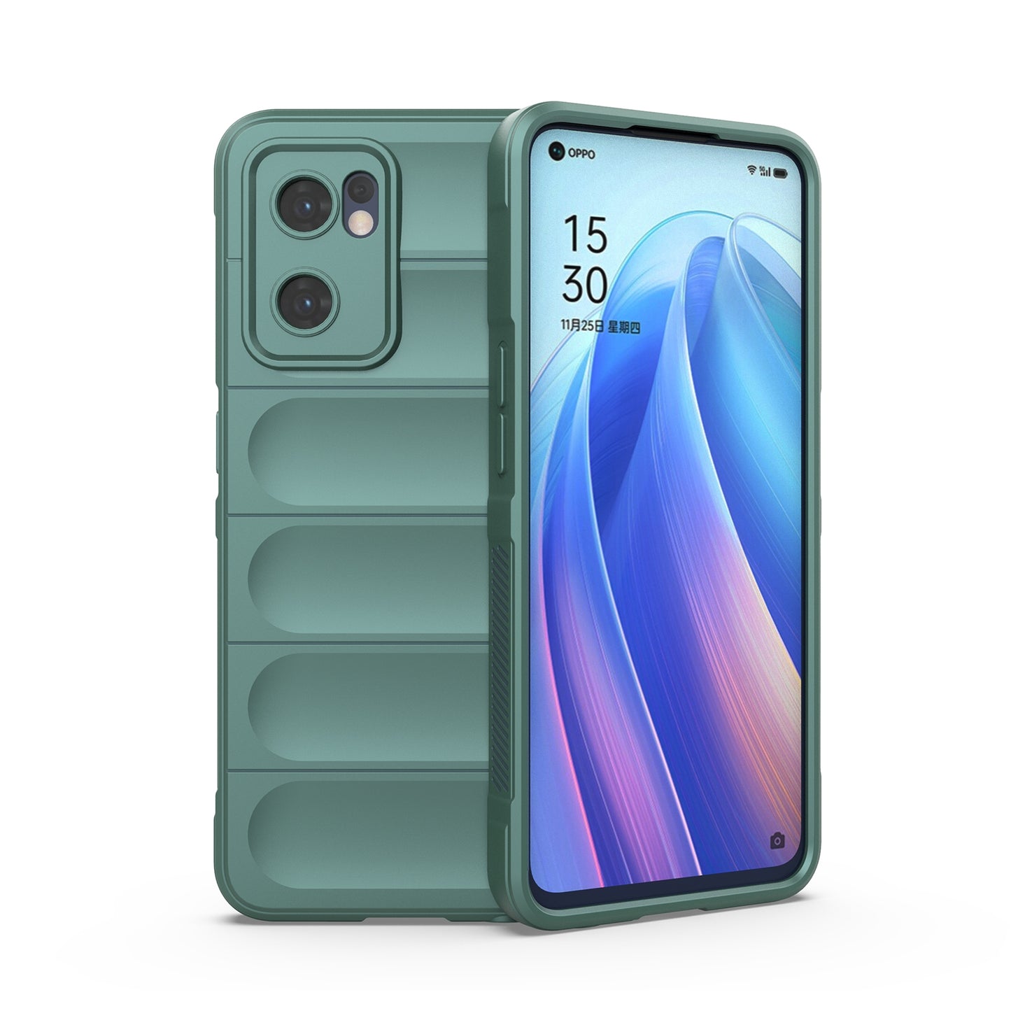 OPPO Reno7 5G Global Magic Shield Phone Case – Durable TPU + Flannel, Stylish Protection, Brightly Coloured, Wear-Resistant-buycases.co.uk