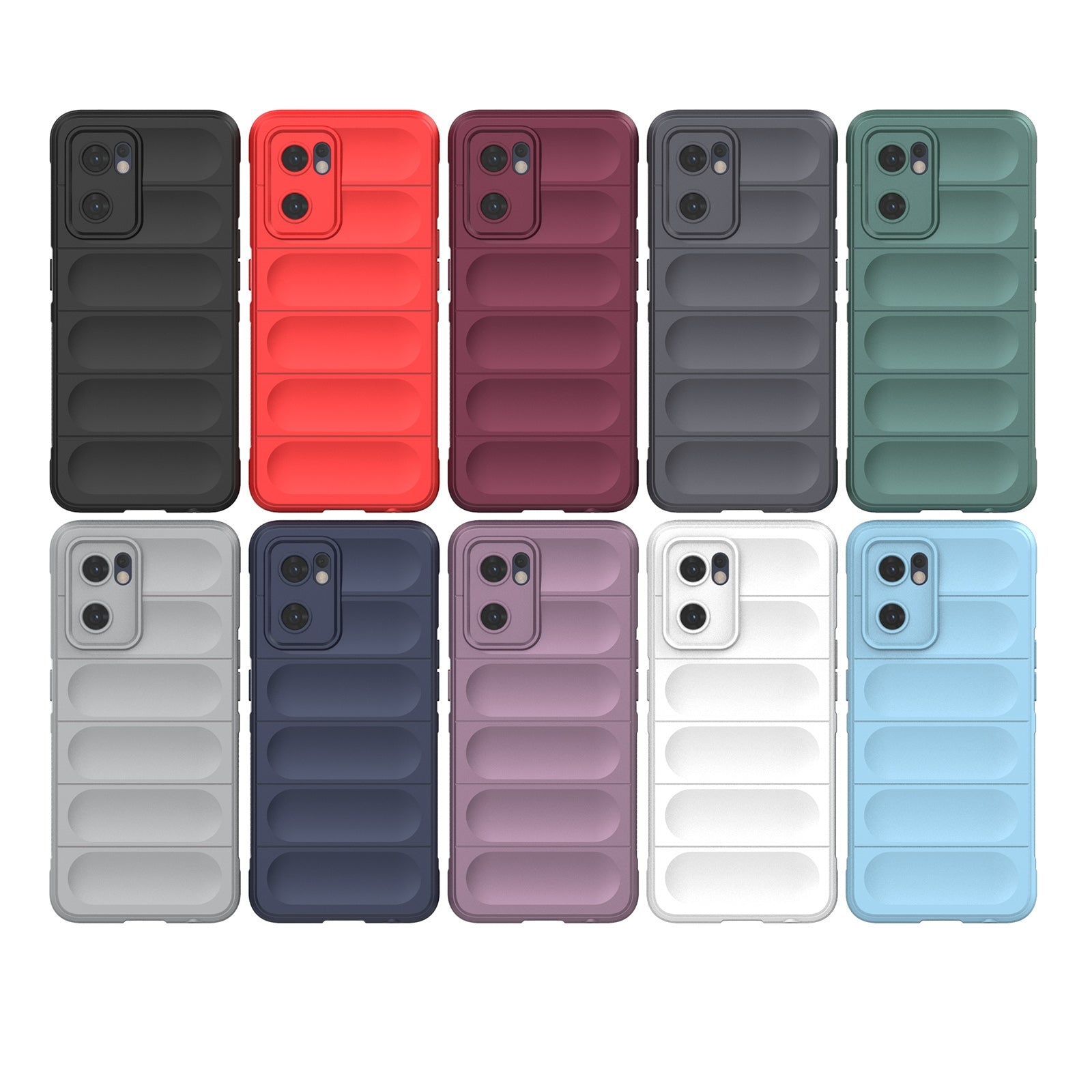OPPO Find X5 Lite Magic Shield Phone Case – Durable TPU + Flannel, Stylish Protection, Brightly Coloured, Wear-Resistant-buycases.co.uk
