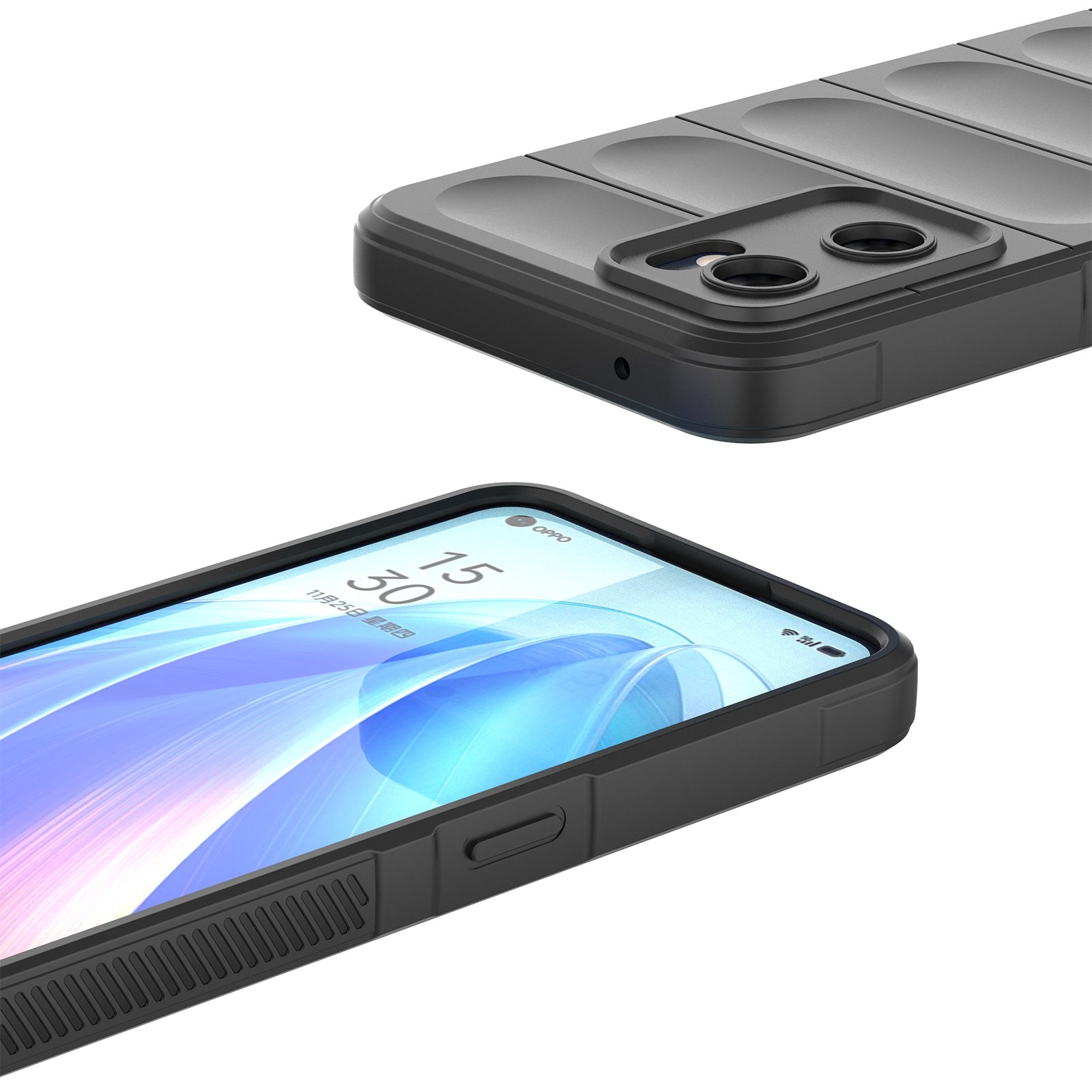 OPPO Find X5 Lite Magic Shield Phone Case – Durable TPU + Flannel, Stylish Protection, Brightly Coloured, Wear-Resistant-buycases.co.uk