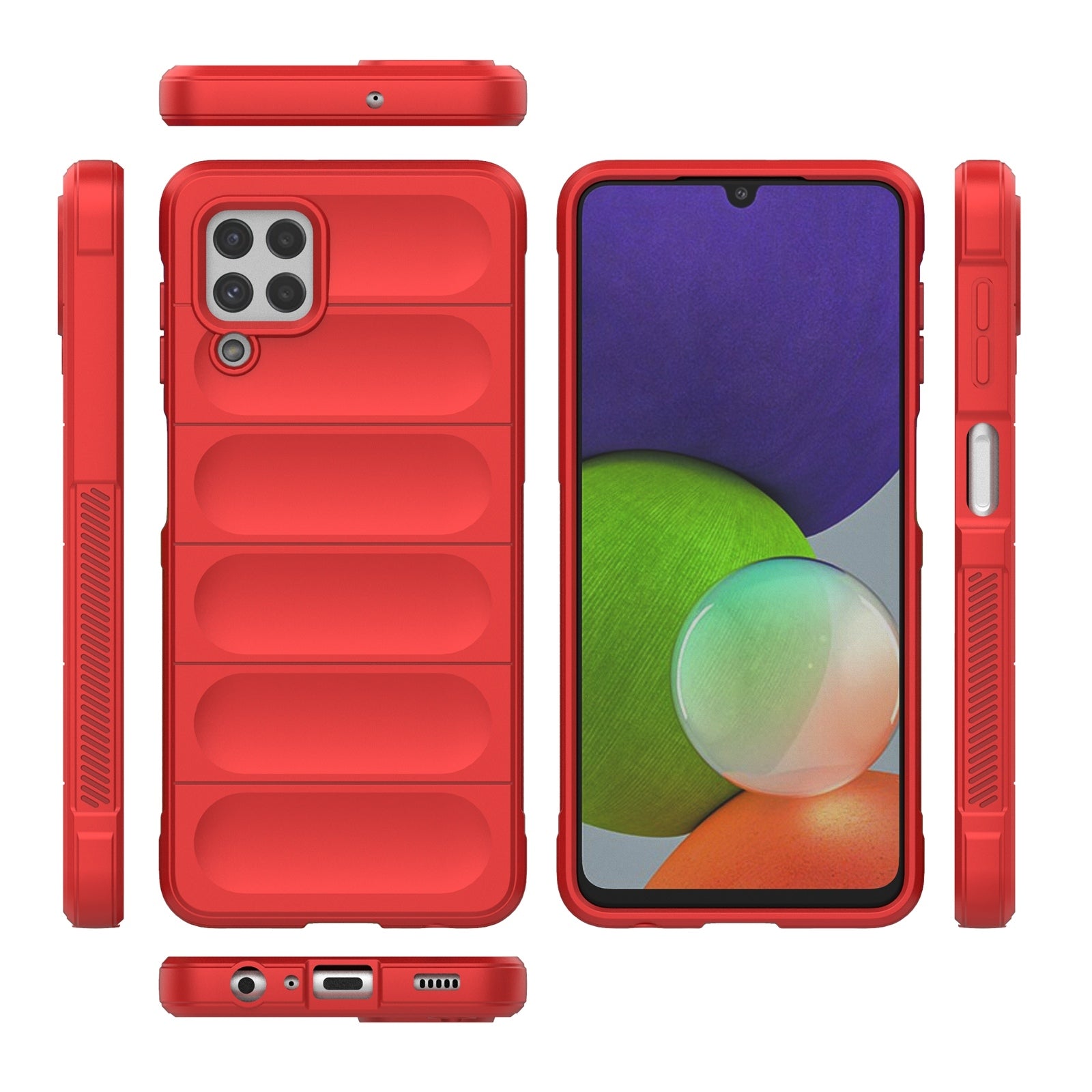 Samsung Galaxy M32 Magic Shield Phone Case - Durable TPU + Flannel, Stylish Protection, Brightly Coloured, Wear-Resistant-buycases.co.uk