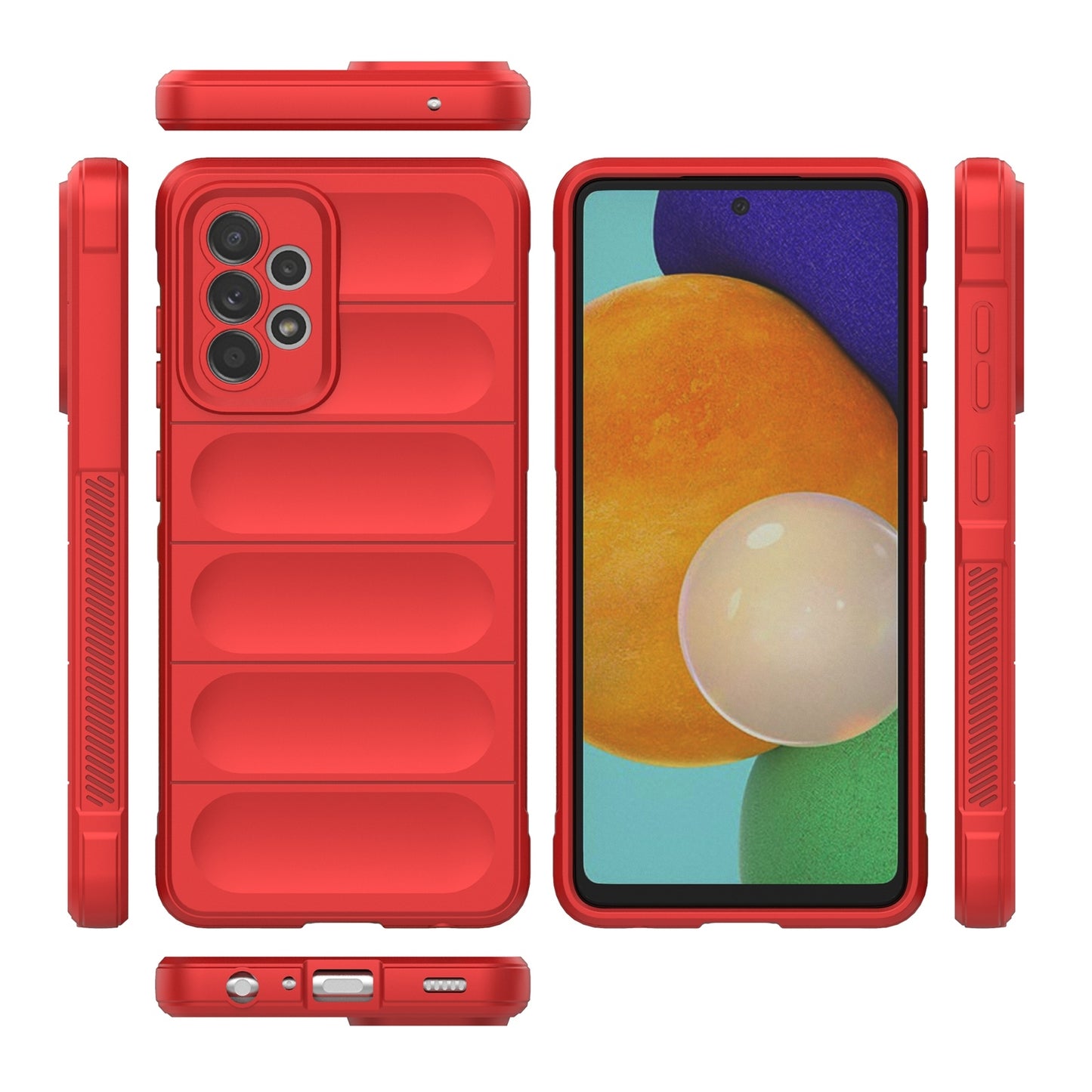 Samsung Galaxy A52 5G Magic Shield Phone Case - Durable TPU + Flannel, Stylish Protection, Brightly Coloured, Wear-Resistant-buycases.co.uk