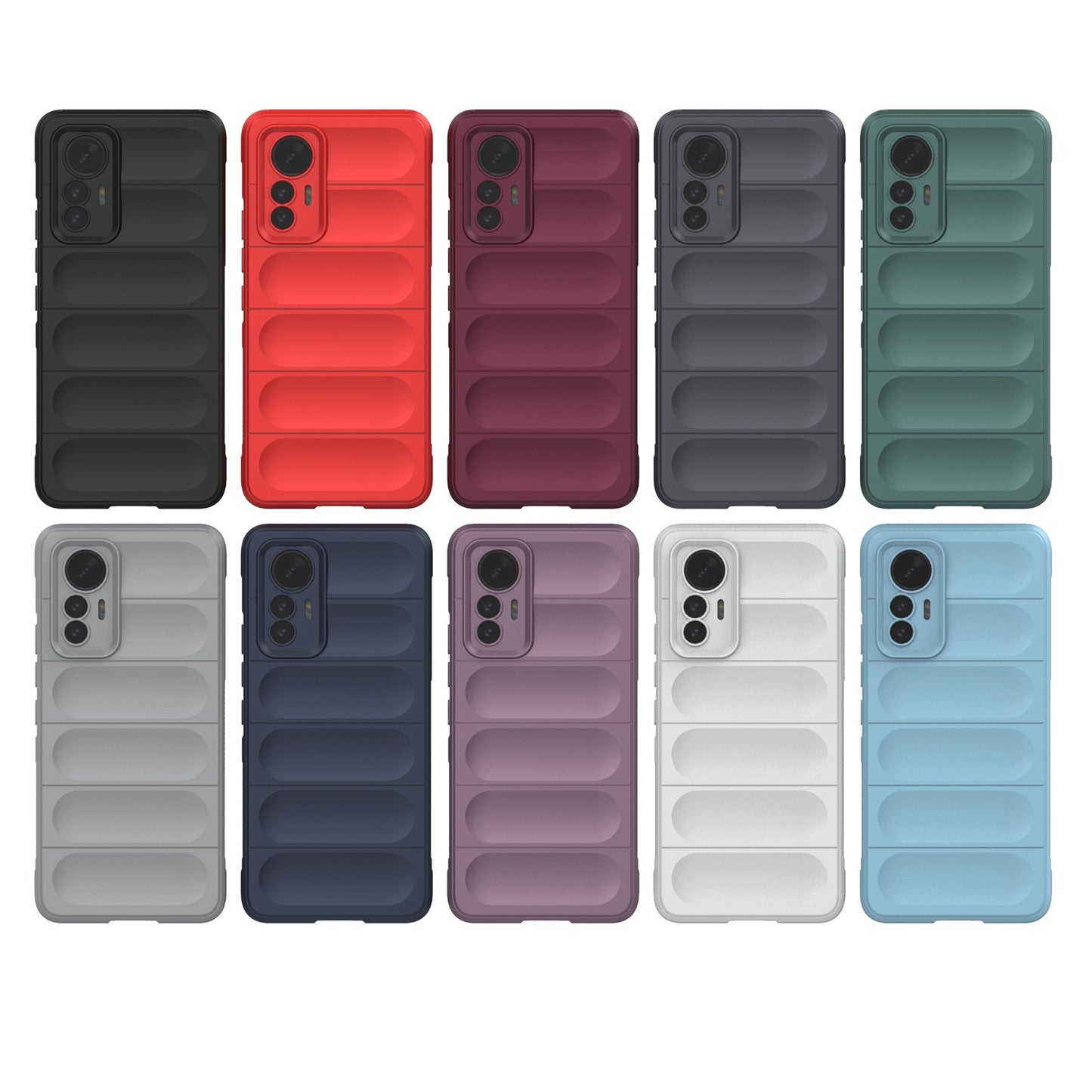 Xiaomi 12 Lite Magic Shield Phone Case - Durable TPU + Flannel, Stylish Protection, Brightly Coloured, Wear-Resistant-buycases.co.uk