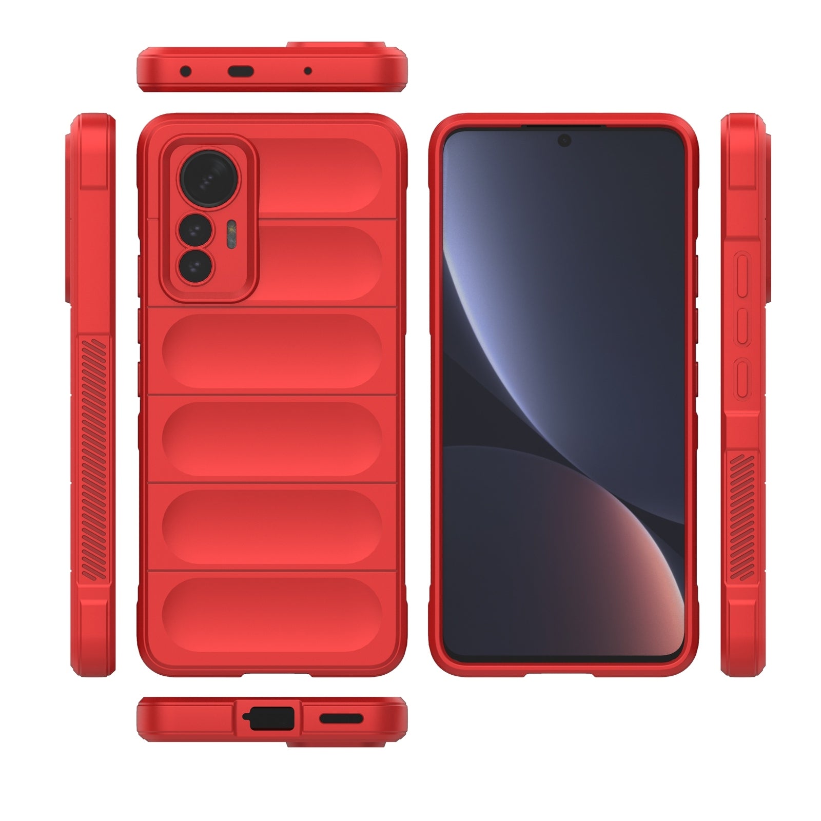 Xiaomi 12 Lite Magic Shield Phone Case - Durable TPU + Flannel, Stylish Protection, Brightly Coloured, Wear-Resistant-buycases.co.uk