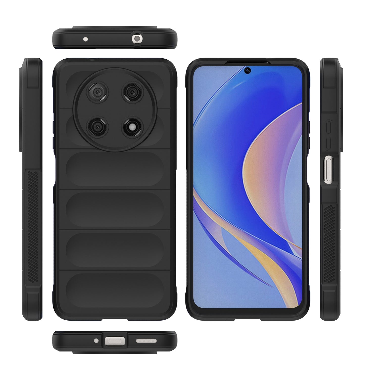 Huawei Enjoy 50 Pro Magic Shield Phone Case – Durable TPU + Flannel, Stylish Protection, Brightly Coloured, Wear-Resistant-buycases.co.uk