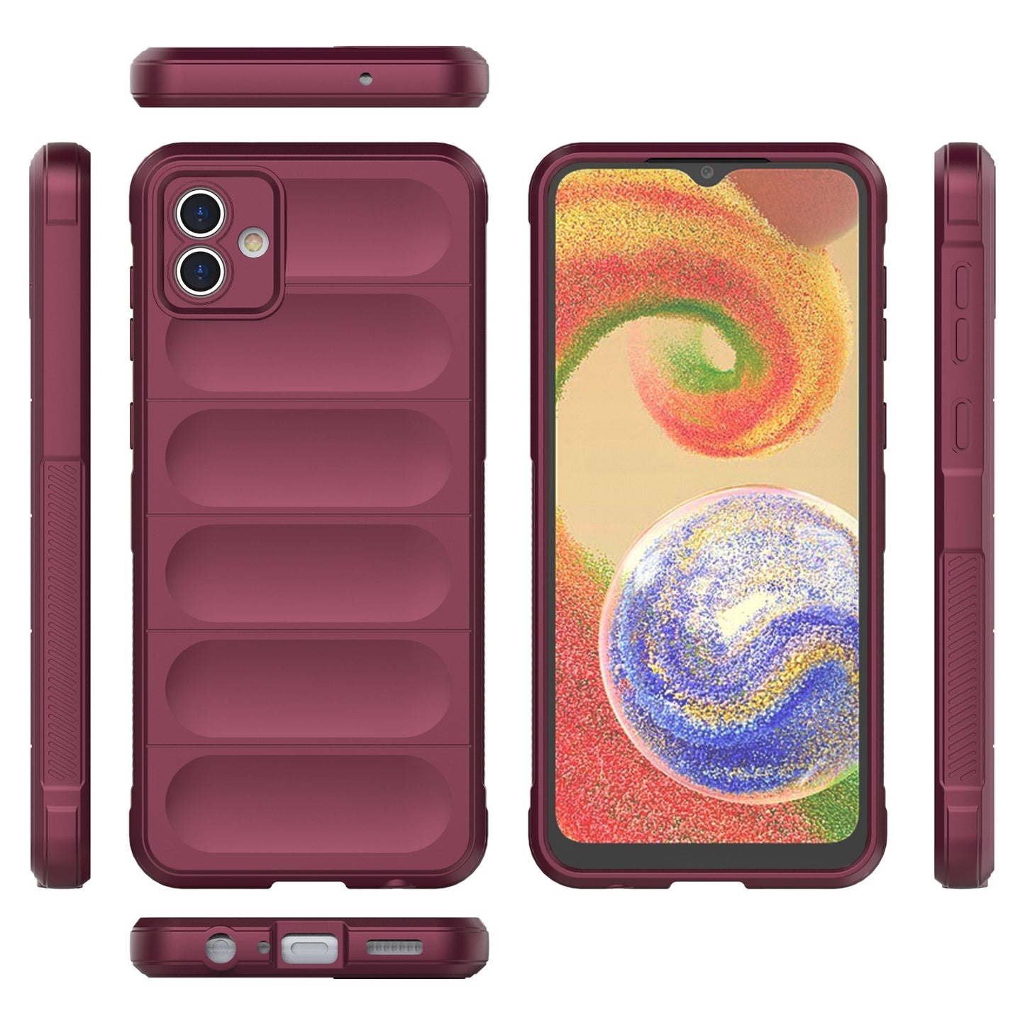 Samsung Galaxy A04 4G Magic Shield Phone Case – Durable TPU + Flannel, Stylish Protection, Brightly Coloured, Wear-Resistant-buycases.co.uk