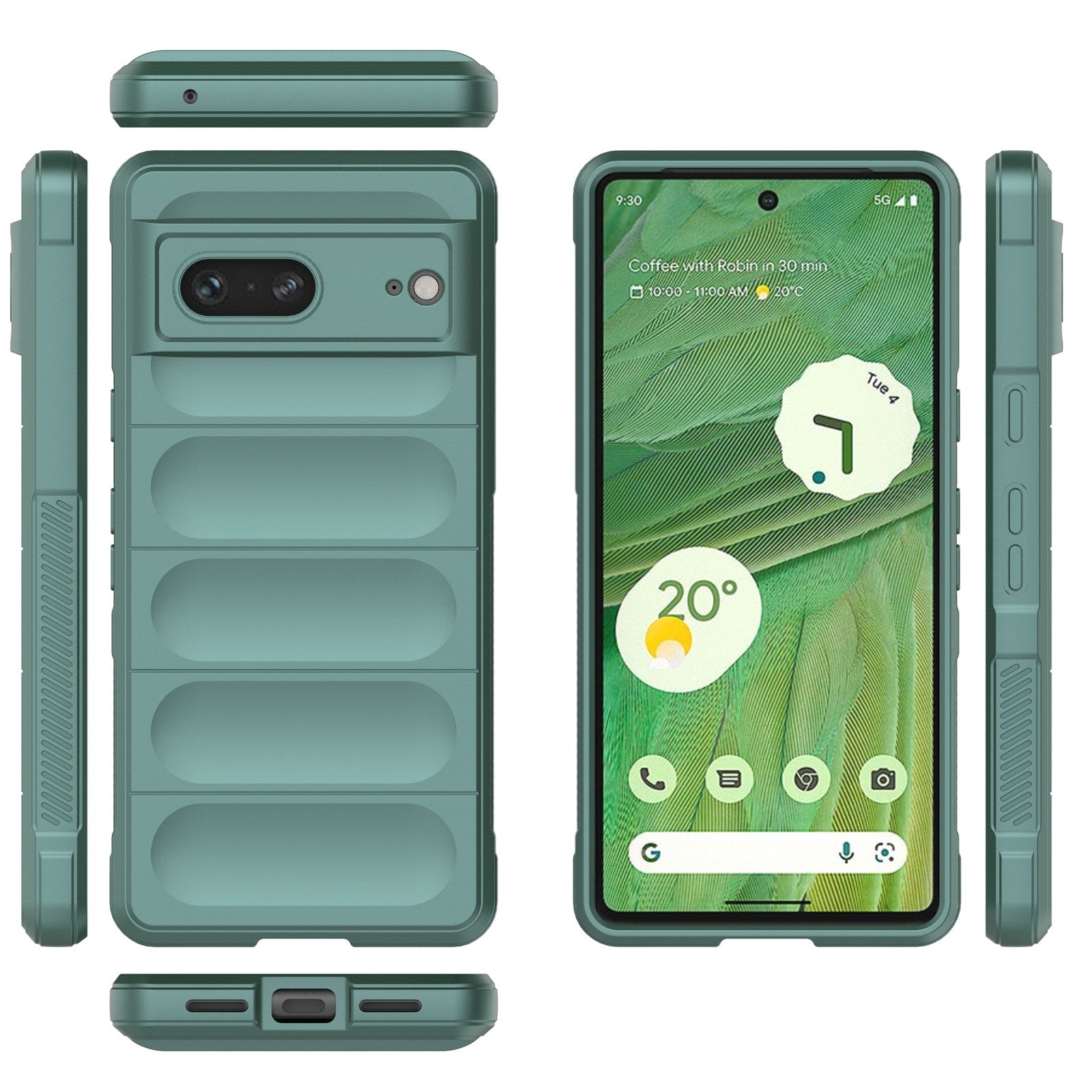 Google Pixel 7 Magic Shield Phone Case – Durable TPU + Flannel, Stylish Protection, Brightly Coloured, Wear-Resistant-buycases.co.uk
