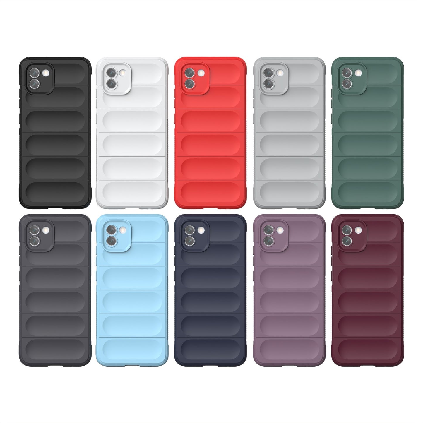 Samsung Galaxy A03 Global Magic Shield Phone Case – Durable TPU + Flannel, Stylish Protection, Brightly Coloured, Wear-Resistant-buycases.co.uk