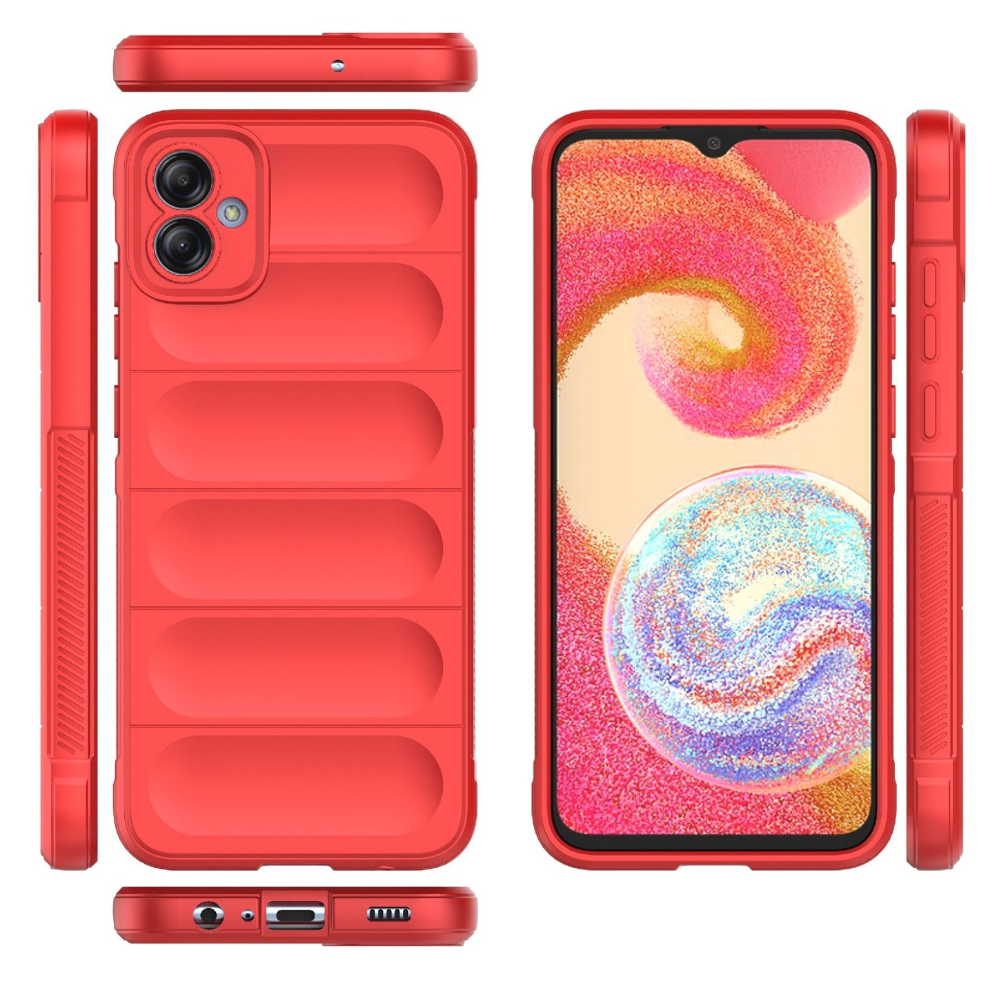 Samsung Galaxy A04e 4G Magic Shield Phone Case – Durable TPU + Flannel, Stylish Protection, Brightly Coloured, Wear-Resistant-buycases.co.uk